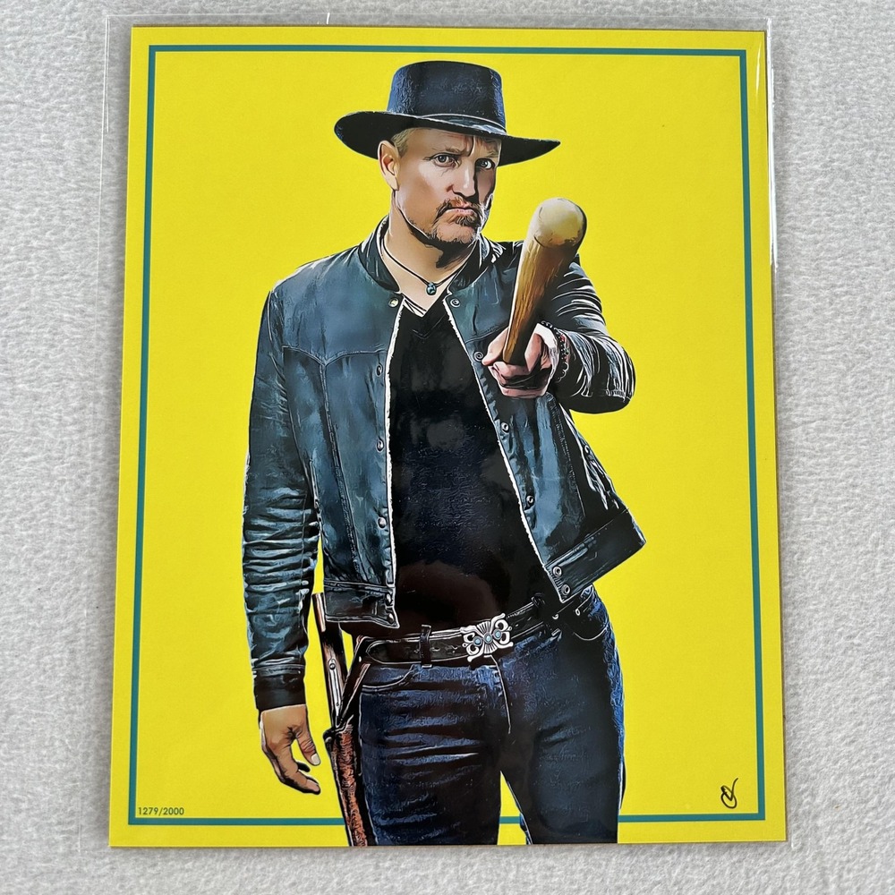 BAM Pop Culture Woody Harrelson Zombieland Art Print Signed Oscar Van‎ LE 1279